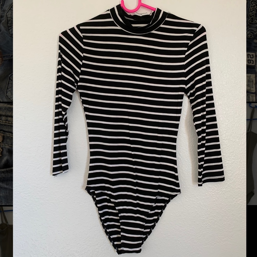 Shein striped bodysuit